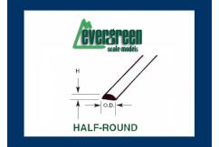 Evergreen - Styrene Half Round 35cm Long x 2.0mm (4) image