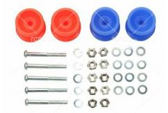 Tamiya - Mini 4WD Low Friction Plastic Wide Roller Red/Blue (12-13mm) image