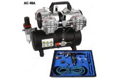  Fengda - 2 Switch Compressor with Tank & Pistol Airbrush image