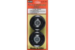 Dubro - 3" Treaded Light Wheels image