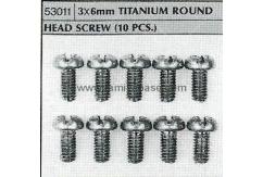 Tamiya - Titanium Round Screw 3x6mm (10pcs) image