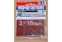 Tamiya - 3x18mm Titanium Turnbuckle Shafts (2pcs) image