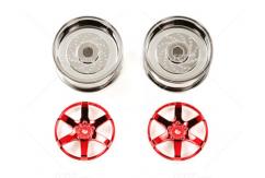 Tamiya - Red Plated 2-Piece 5-Spoke Wheels 26mm Offset 2 image