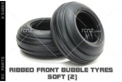 Tamiya - Ribbed Front Bubble Tyres Soft (Pair) image