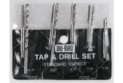Dubro - Standard Tap/Drill Set 10pcs image