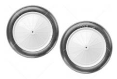 Dubro - 3-1/2" 1/8 Scale Vintage Wheels (Pair) image