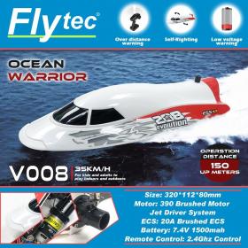  Flytec - R/C Warrior High Speed Jet Boat 35km/h RTR