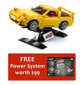 Double Eagle - CaDA Block 1/12 RX-7 FD3S Initial D 1655pcs (FREE Bonus)