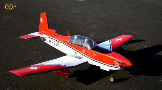 VQ Model - Pilatus PC-7 Swiss Version EP/GP 46 Size ARF Kit image