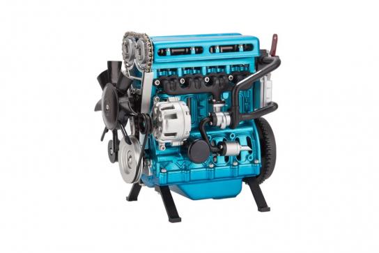 Teching Turbocharged Four Cylinder Engine Scaled Metal Model Kit image