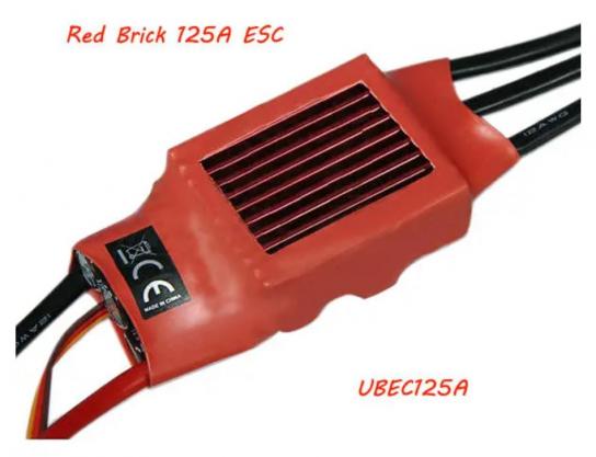  RCNZ - 125A Red Brick Brushless ESC 5A/BEC image