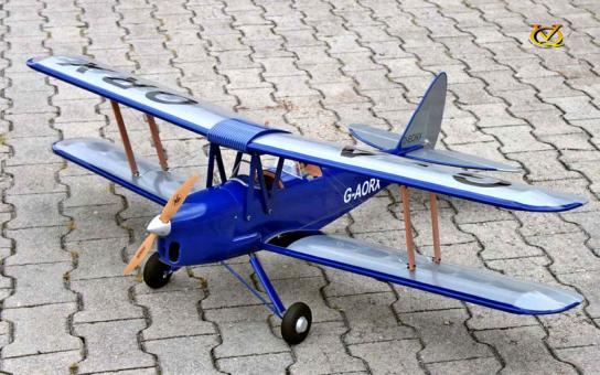 VQ Model - DH-82 Tiger Moth EP/GP 46 Size ARF - Dark Blue image