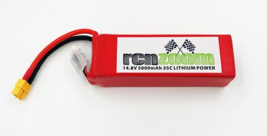 RCNZOOM - 14.8V Li-Po Battery 5000mah 35C image
