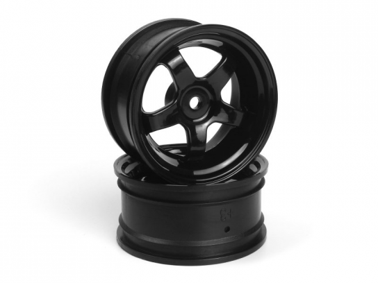 HPI Work Meister S1 Wheel Black 26mm (3mmOS/2pcs) image