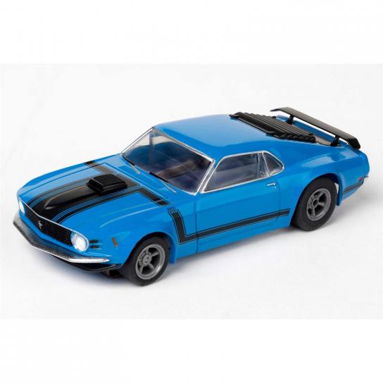 AFX Racing - Ford Mustang Boss 302 Blue Mega G+ Slot Car image