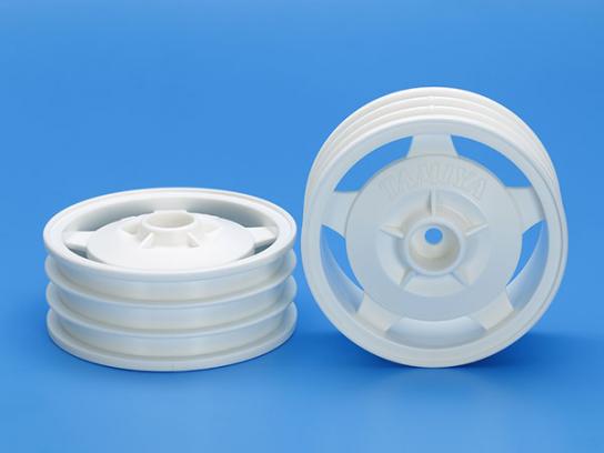 Tamiya - Buggy Front Star Dish Wheels 2WD Hex Hub White (2pcs) image