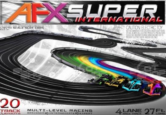  AFX Racing - F1 Super International Multi-Level 4 Lane Slot Car Set image