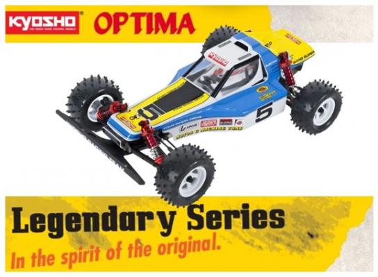 Kyosho - 1/10 Optima Retro 4WD EP Buggy Kit image