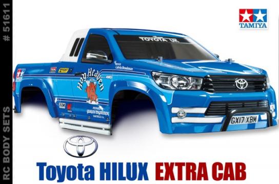 Tamiya - 1/10 Toyota Hilux Extra Cab Body Set image