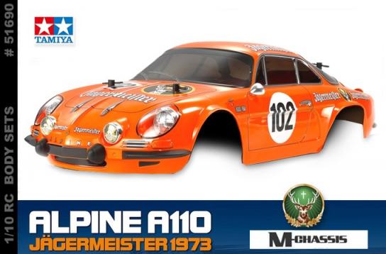 Tamiya - 1/10 Alpine A110 Jaeger Clear Lexan Body Set image