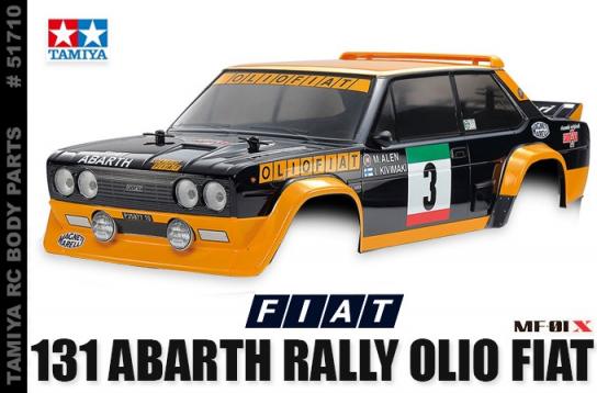 Tamiya - 1/10 Fiat 131 Abarth Rally Olio Clear Body Set image
