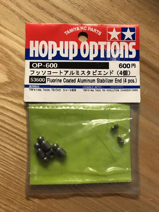 Tamiya - Fluorine Coated Aluminium Stabilizer End (4pcs) image