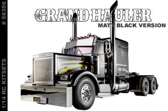 Tamiya - 1/14 Grand Hauler R/C Truck Matte Black Edition image