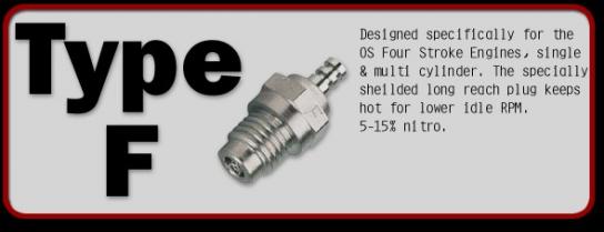 O.S - #F Glow Plug for 4 Stroke Engines image