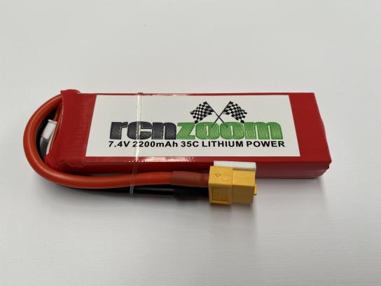  RCNZOOM - 7.4V Li-Po Battery 2200mah 35C image