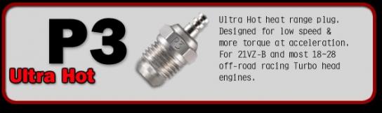 O.S -  #P3 Turbo Glow Plug V-Spec Ultra Hot Off-Road image