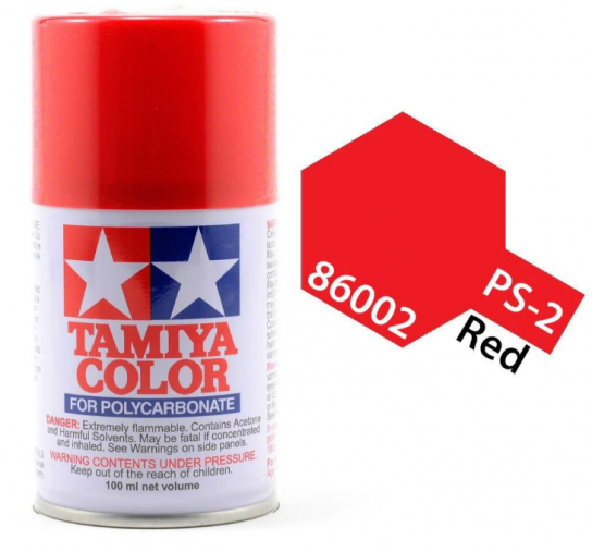  Tamiya - PS-2 Polycarb Red Spray 100ml image