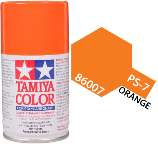  Tamiya - PS-7 Polycarb Orange Spray 100ml image