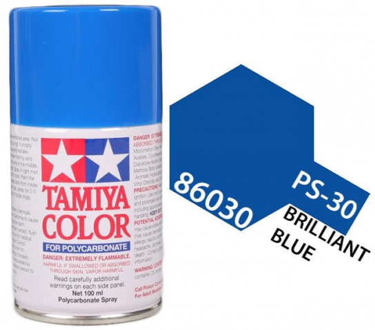 Tamiya - PS-30 Polycarb Brilliant Blue Spray 100ml image