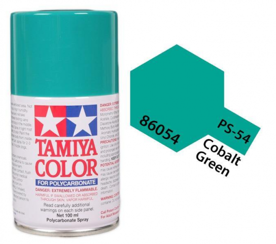 Tamiya - PS-54 Polycarb Cobalt Green Spray 100ml image