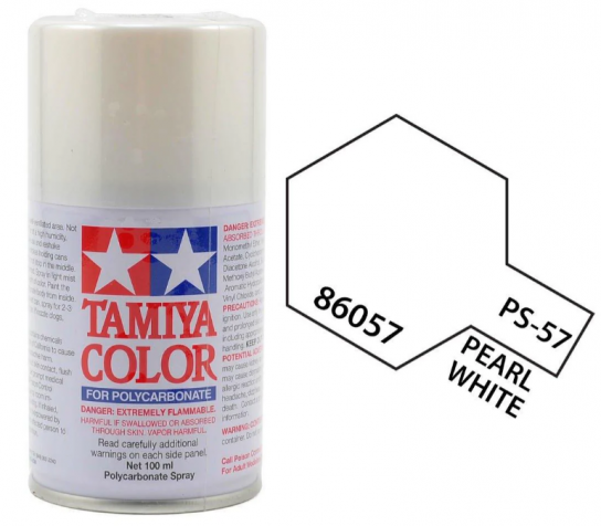 Tamiya - PS-57 Polycarb Pearl White Spray 100ml image