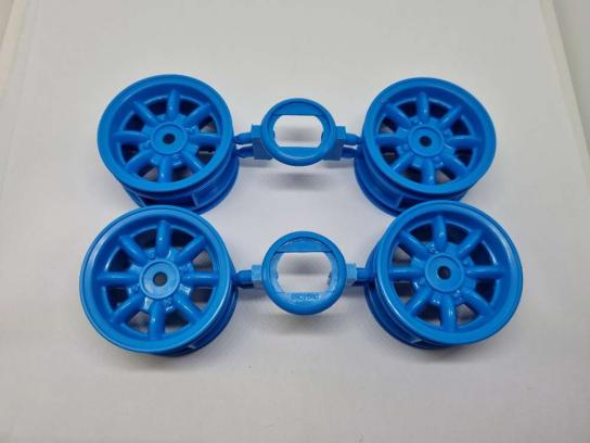 Tamiya - M-Chassis Ford Escort Blue Wheels (4pcs)  image