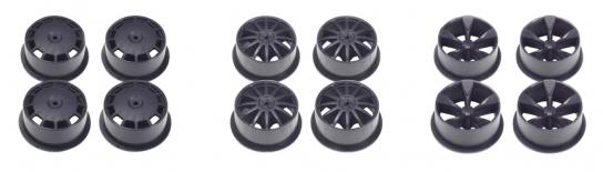 Tamiya - Mini 4WD Carbon Reinforced Low Profile Wheel Set(12 pcs) image