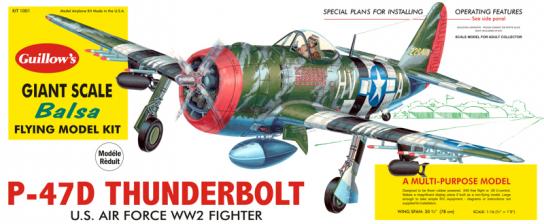 Guillows - Republic P-47D Thunderbolt Balsa Kit image
