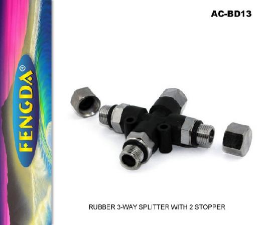 Fengda - Rubber 4-Way Splitter for Air Brush Hose image