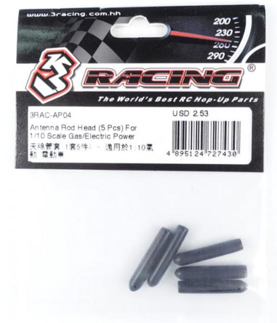 3Racing - Antenna Rod Head for Scale Car (5pcs) image