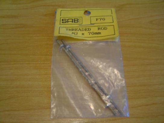 SAB - Brass Rod 70mm M2 Thread 2 Pce image