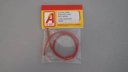 A Hobby - Silicone Wire 2.4mm Red 30cm image