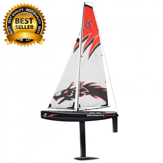  Joysway - Dragon Force DF65 V5 2.4G R/C Yacht RTR Black (Includes Radio) image