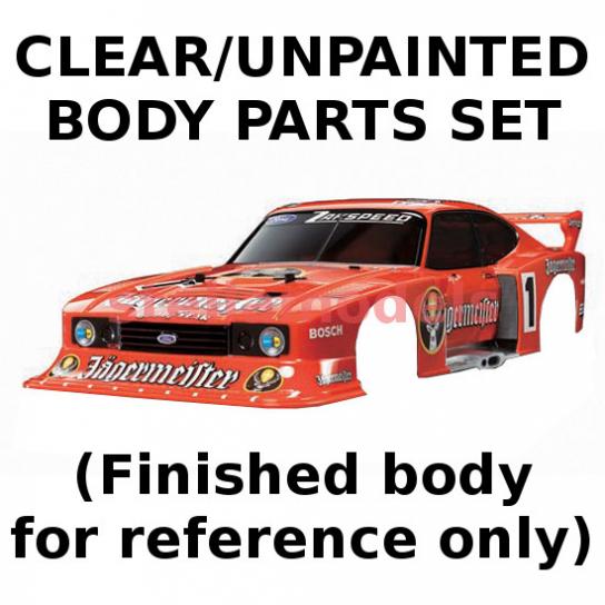 Tamiya - 1/10 Zakspeed Ford Capri Gr.5 Jagermeister Body Kit image