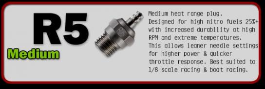 O.S - #R5 Glow Plug High Nitro image