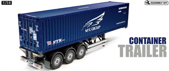 Tamiya - 1/14 Container Trailer NYK 40ft 3 Axle Kit image