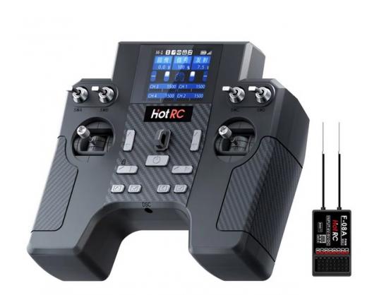 HotRC - HT-8A 8-Channel 2.4G FHSS Pistol Radio Set & F-08A Receiver image