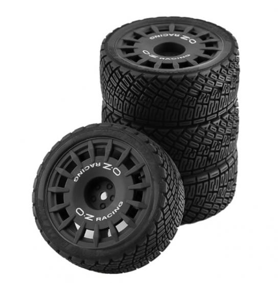 RCNZ - 1/10 OZ-Racing Rally Wheel Set Black (4pcs) image