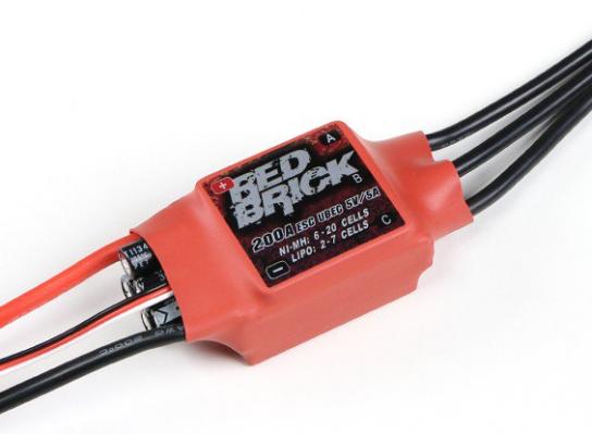  RCNZ - 200A Red Brick V2 Brushless ESC image