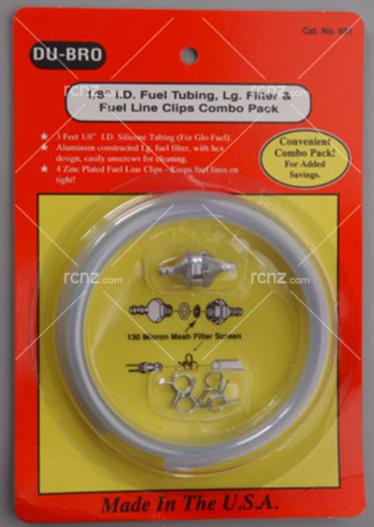 Dubro - Large Tube/Filter/Clip Set image